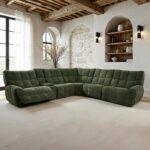 Clemens Jade Green Power Sectional CM9936GR-SECT-PM Transitional Style by Furniture of America 13
