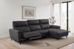 Themis Black Leather Power Sectional with Right Chaise CM9937BK-SECT-PM-R by Furniture of America 7