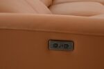 Themis Brown Clay Leather Power Sectional with Right Chaise CM9937BR-SECT-PM-R by Furniture of America 10