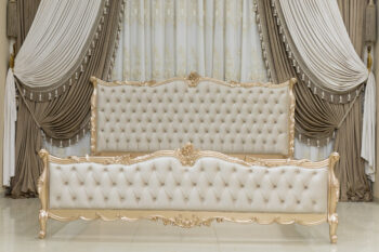 Handmade Golden Rose Sand King Bed