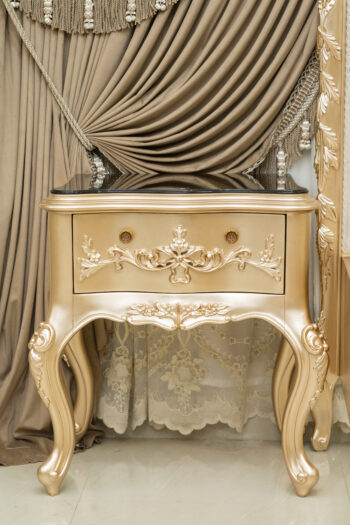 Handmade Golden Rose Sand Nightstand