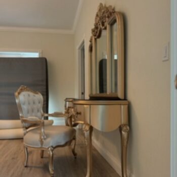 Handmade Golden Rose Sand Vanity Chair