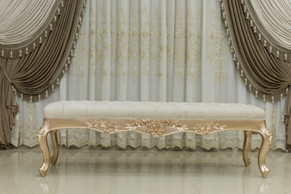 Handmade Golden Rose Sand Bench 4