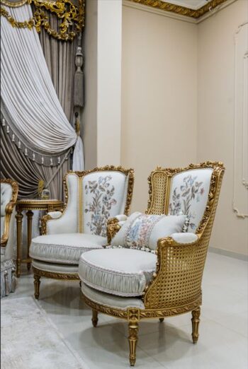 Handmade Gold Allison Chair