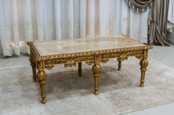 Handmade Gold Allison Coffee Table