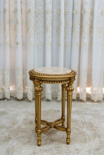 Handmade Gold Allison End Table