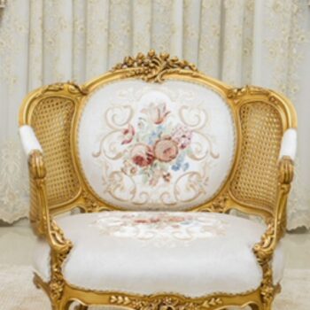 Handmade Gold Tulip Chair 1