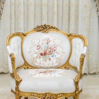Handmade Gold Tulip Chair 2