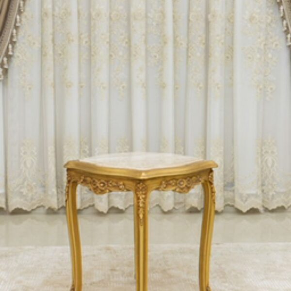 Handmade Gold Tulip End Table 4