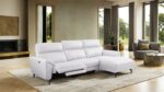 Themis White Leather Power Sectional with Right Chaise CM9937WH-SECT-PM-R by Furniture of America 8