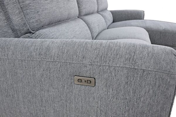 Brande Gray Chenille Power Sectional with Right Chaise  CM9938GY-SECT-PM-R by Furniture of America 11