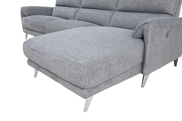Brande Gray Chenille Power Sectional with Right Chaise  CM9938GY-SECT-PM-R by Furniture of America 12