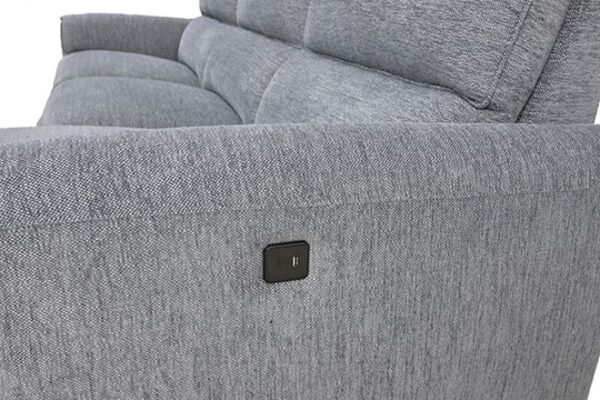 Brande Gray Chenille Power Sectional with Right Chaise  CM9938GY-SECT-PM-R by Furniture of America 13