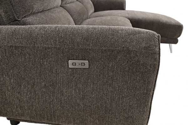 Brande Brown Chenille Power Sectional with Right Chaise  CM9938BR-SECT-PM-R by Furniture of America 10