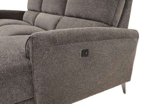 Brande Brown Chenille Power Sectional with Right Chaise  CM9938BR-SECT-PM-R by Furniture of America 11