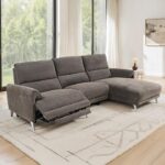Brande Brown Chenille Power Sectional with Right Chaise  CM9938BR-SECT-PM-R by Furniture of America 13