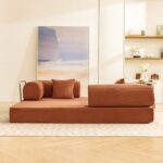 Perri 79" Rustic Brown Compressed Sofa by Furniture of America - Image 2