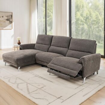 Brande Brown Chenille Power Sectional with Left Chaise CM9938BR-SECT-PM-L by Furniture of America 4