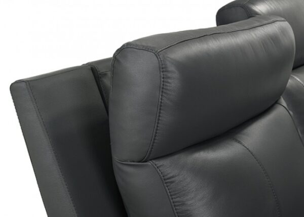 Oliverus Dark Gray Leather Match Power Sectional  FM69009DG-SECT-PM Transitional by Furniture of America 10
