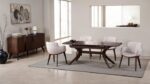 Hadsten 78-Inch Mid-Century Modern Dining Table FM30004WN-T-78 Rich Walnut by Furniture of America 8