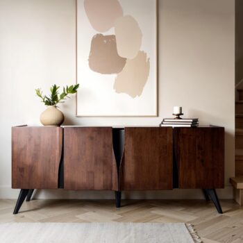 Sobral 78″ Mid-Century Modern Server FM30012WN-SV-78 Rich Walnut by Furniture of America
