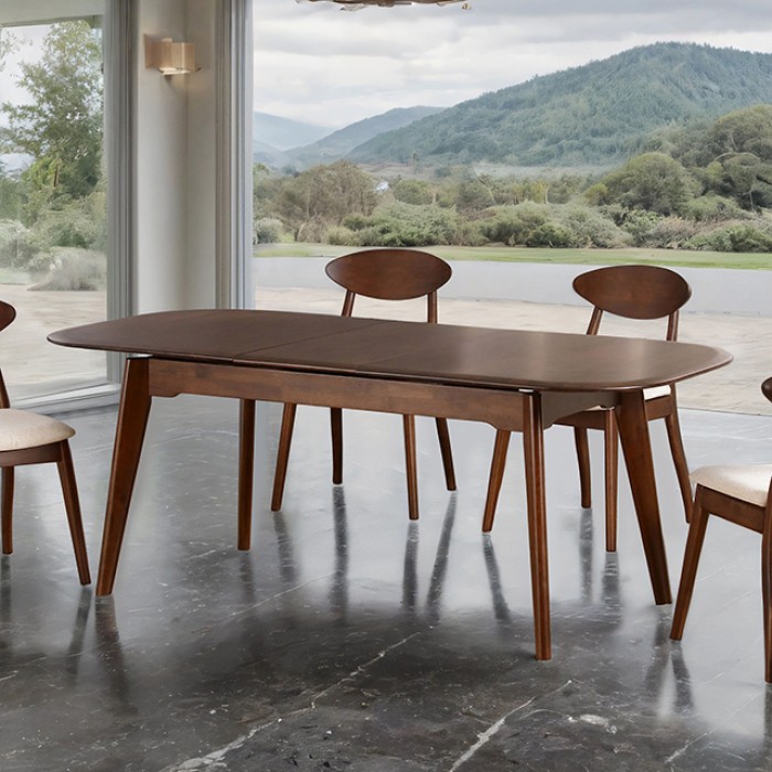 Buren Mid-Century Modern Extendable Dining Table Fm30007Wn-T Rich Walnut By Furniture Of America Luxury Dining Tables Mobilia Cleopatra 3 Buren Mid-Century Modern Extendable Dining Table FM30007WN-T Rich Walnut by Furniture of America 3