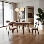 Croglio Mid-Century Modern Extendable Dining Table  FM30008WN-T Rich Walnut by Furniture of America 11