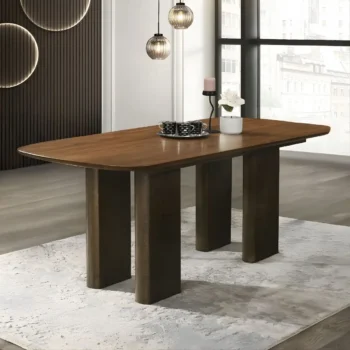 Delina Dining Table in Walnut Finish DN04585 By ACME
