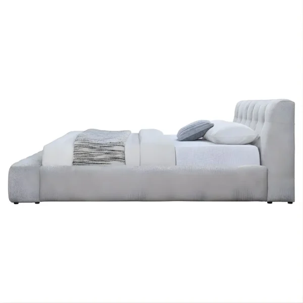 Hannah Chenille Upholstered Bed By ACME - Image 2