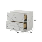 Esther Nightstand in White Finish BD05883 by ACME - Image 2