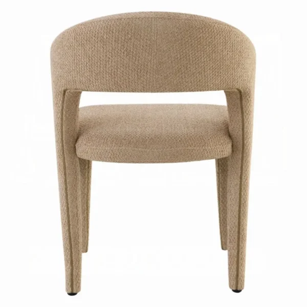 Lidi Side Chair in Light Brown Boucle Set of 2 By ACME - Image 4
