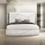 Esther Bed with LED in White Finish by ACME
