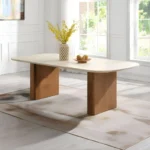 Lidi Dining Table in Brown Natural Finish DN04755 By ACME