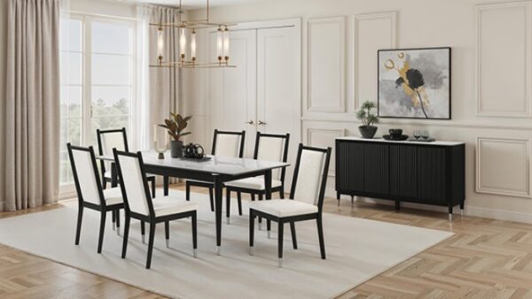 Maidstone Dining Table FM32001BK-T Contemporary Contrast with Lasting Elegance by Furniture of America 12