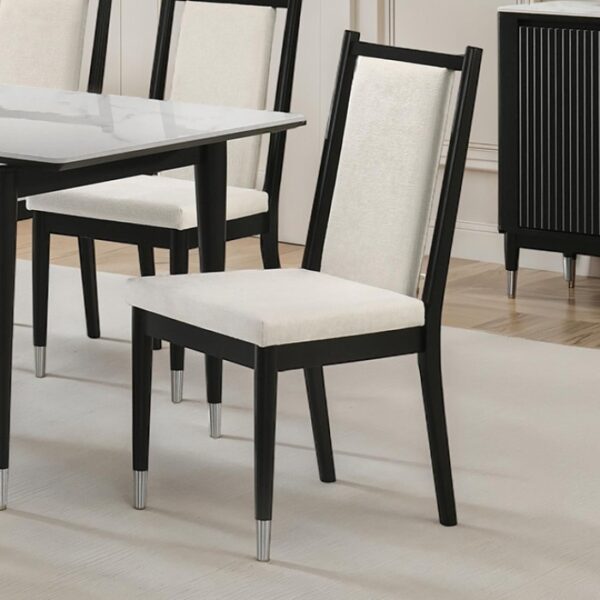 Maidstone Side Chair (Set of 2)  FM32001BK-SC-2PK Modern Comfort in Elegant Contrast by Furniture of America 7