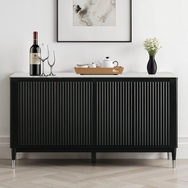 Maidstone Server FM32001BK-SV Modern Elegance with Functional Storage by Furniture of America 6