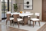Caerwys Dining Table  FM34004BR-T-TABLE The Perfect Blend of Modern by Furniture of America 8