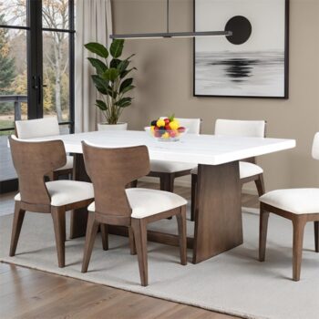 Caerwys Dining Table  FM34004BR-T-TABLE The Perfect Blend of Modern by Furniture of America