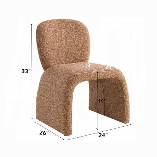 Luke Accent Chair in Brown Fabric AC02679 By ACME 12