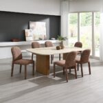 Lidi Side Chair in Brown Chenille DN04756 By ACME Dining Chair & Bench Mobilia Cleopatra 17 Lidi Side Chair in Brown Chenille DN04756 By ACME 17