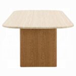 Lidi Dining Table in Brown Natural Finish DN04755 By ACME Luxury Dining Tables Mobilia Cleopatra 14 Lidi Dining Table in Brown Natural Finish DN04755 By ACME 14