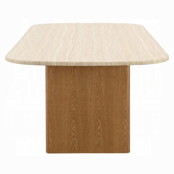 Lidi Dining Table in Brown Natural Finish DN04755 By ACME 9