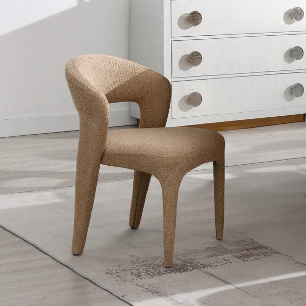 Lidi Side Chair in Light Brown Boucle DN04757 By ACME 7