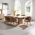 Lidi Side Chair in Rust Orange Boucle DN04758 By ACME Dining Chair & Bench Mobilia Cleopatra 14 Lidi Side Chair in Rust Orange Boucle DN04758 By ACME 14