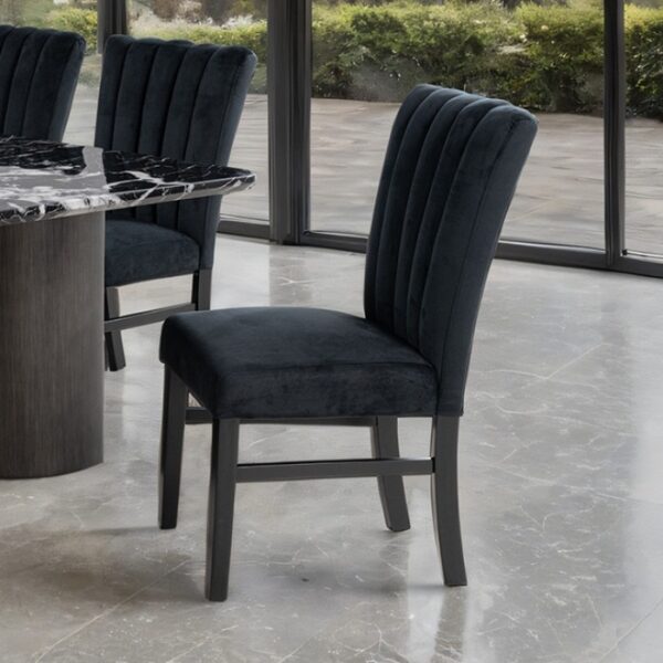 Selsey Side Chair (2Pc Set)   FM34005BK-SC-2PK Contemporary Comfort in Timeless Black by Furniture of America 5