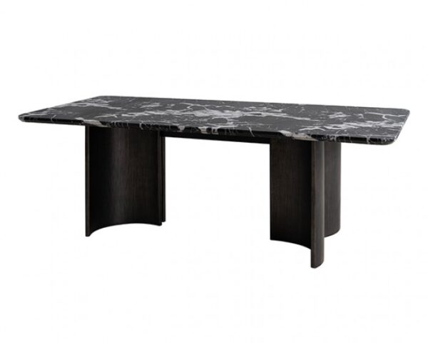 Selsey 7 Pc Dining Table Set FM34007BK-T-7PC-05BK Modern Sophistication in All Black by Furniture of America 8