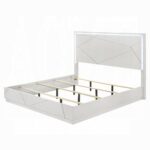 Esther Bed with LED in White Finish by ACME Luxury Beds Mobilia Cleopatra 12 Esther Bed with LED in White Finish by ACME 12