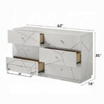 Esther Dresser in White Finish BD05885 By ACME Luxury Bedroom Dressers Mobilia Cleopatra 15 Esther Dresser in White Finish BD05885 By ACME 15