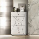 Esther Chest in White Finish BD05886 By ACME Bedroom Chest of Drawers Mobilia Cleopatra 11 Esther Chest in White Finish BD05886 By ACME 11