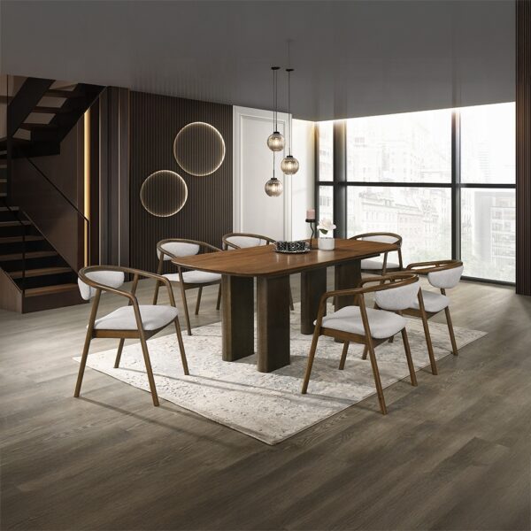 Delina Dining Table in Walnut Finish DN04585 By ACME 10